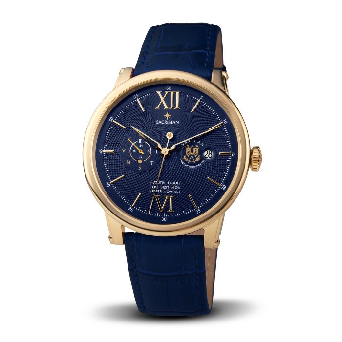 Official Vatican Observatory Watch Sacristan - Automatic Men's Watch gold-blue