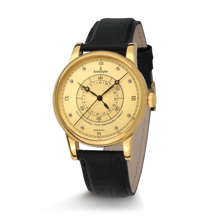 Kronsegler Eternitas Diamond Men's Watch gold-gold