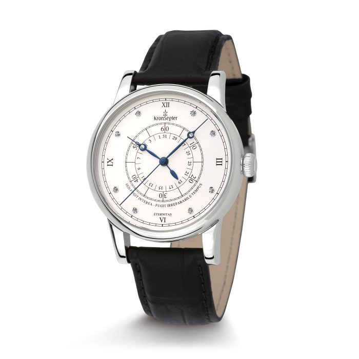 Kronsegler Eternitas Diamond Men's Watch steel-white