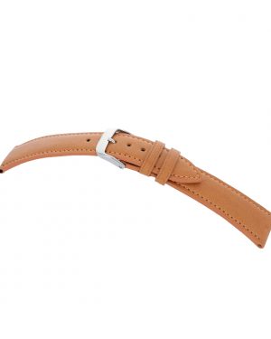 light brown apple fiber watch strap, leather alternative, vegan, strap stop width 16 mm