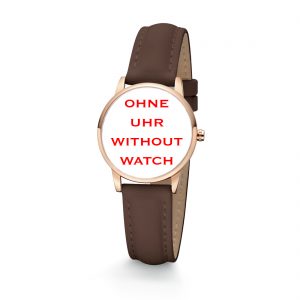 dunkelbraunes Uhrenband aus Apfelfasern, Lederalternative, vegan, Bandanschlagsbreite 16 mm