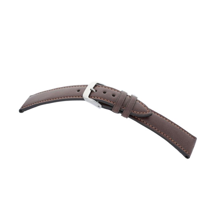 dark brown apple fiber watch strap, leather alternative, vegan, strap stop width 16 mm