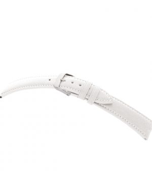 weißes Uhrenband aus Apfelfasern, Lederalternative, vegan, Bandanschlagsbreite 16 mm